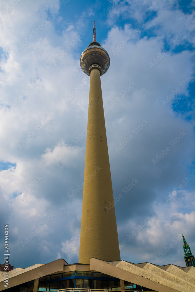 Fersehturm, Alexanderplatz Tv tower in Berlin, Germany. Fersehturm, Alexanderplatz Tv tower in Berlin, Germany.