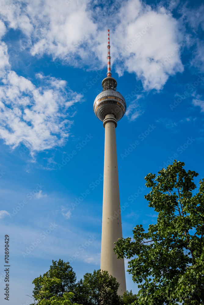 Fototapeta premium Fersehturm, Alexanderplatz Tv tower in Berlin, Germany.