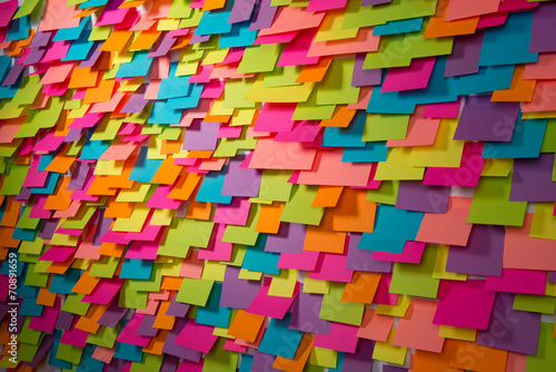 Φωτογραφία Many of colorful stickers and shadows