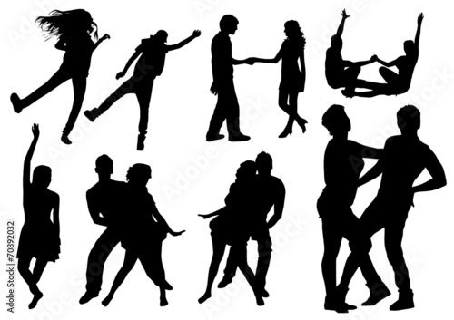 Dancing silhouettes