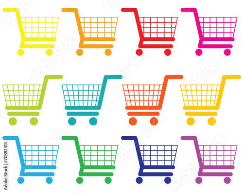 The pattern of shoppihg cart