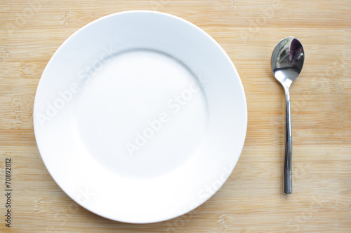 plate and spoon
