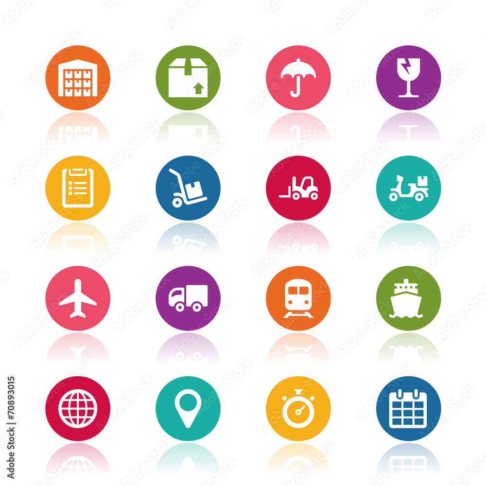 Logistic icons Logistic icons