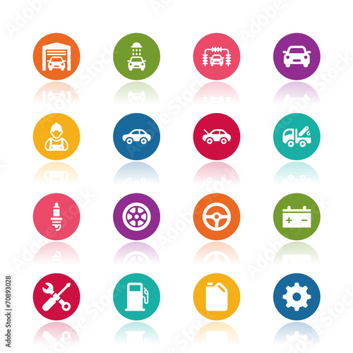 Car service icons