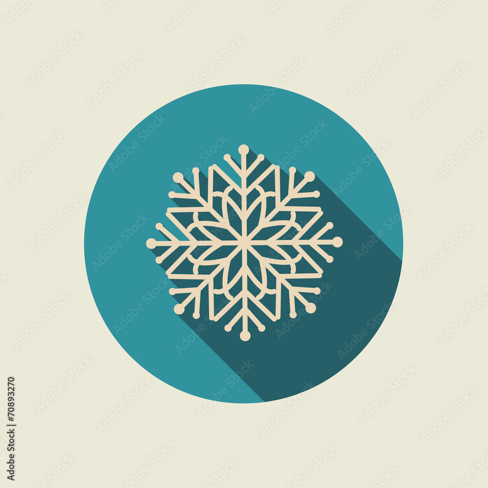 Snowflake icon. Snowflake icon.