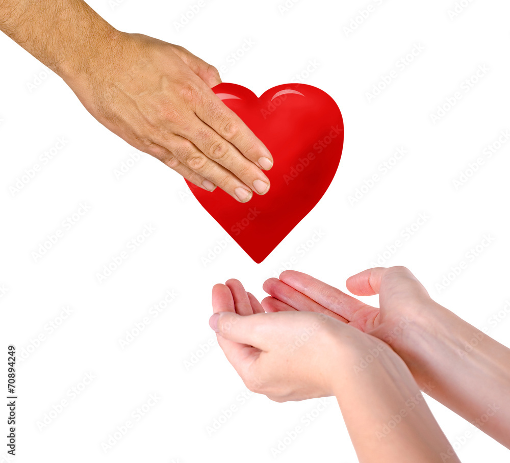 Fototapeta premium Giving heart