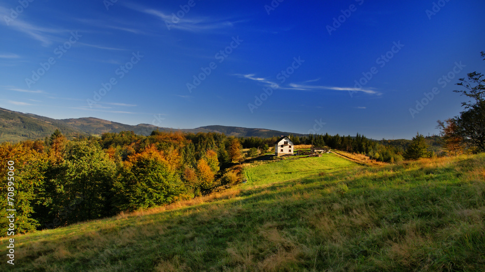 Autumn in Polish mountains