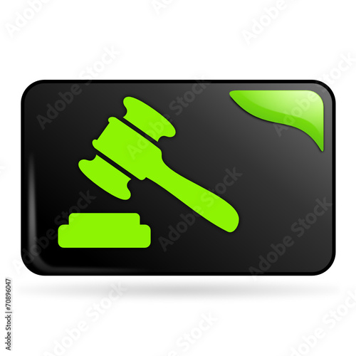 vente aux enchères sur bouton web rectangle vert