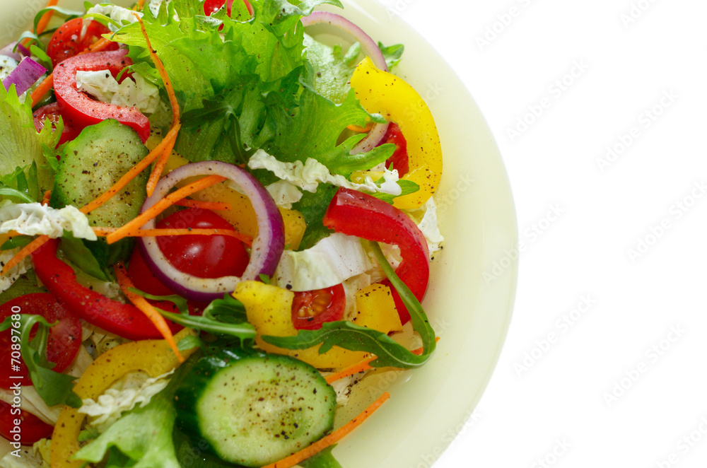 Healthy vegetable fresh organic salad
