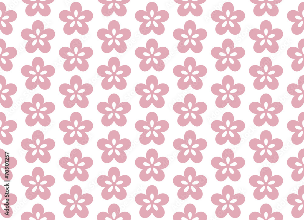 Seamless pattern of Ume