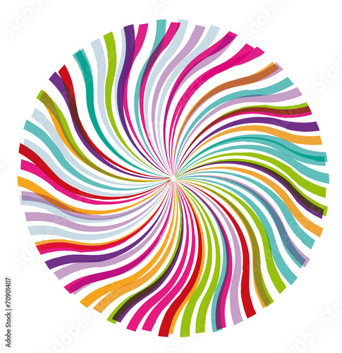 motif rubans en mouvement
