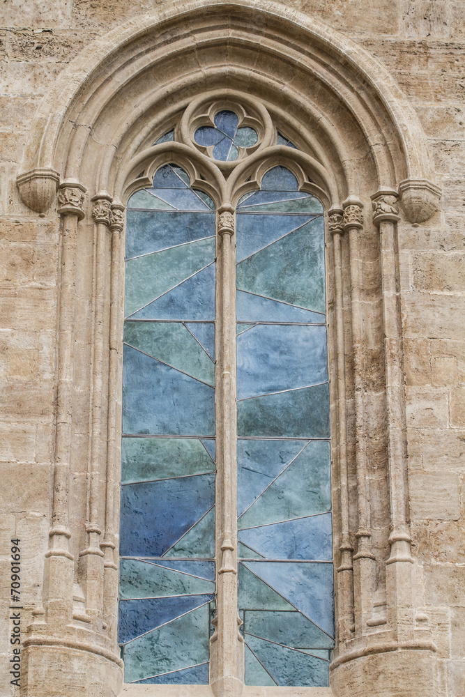window, ornaments and sculptures of Gothic style, Spanish Ancien