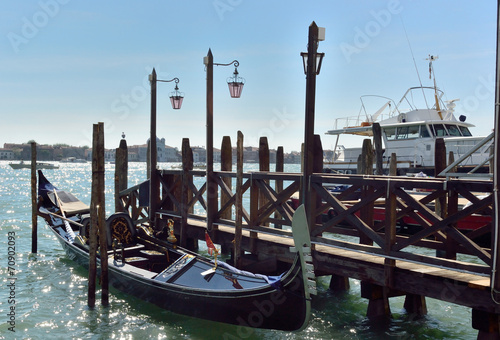 dock for gondolas in Venice © avtor_ep