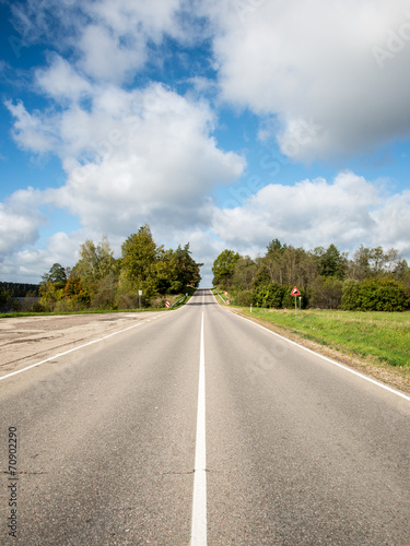empty country road