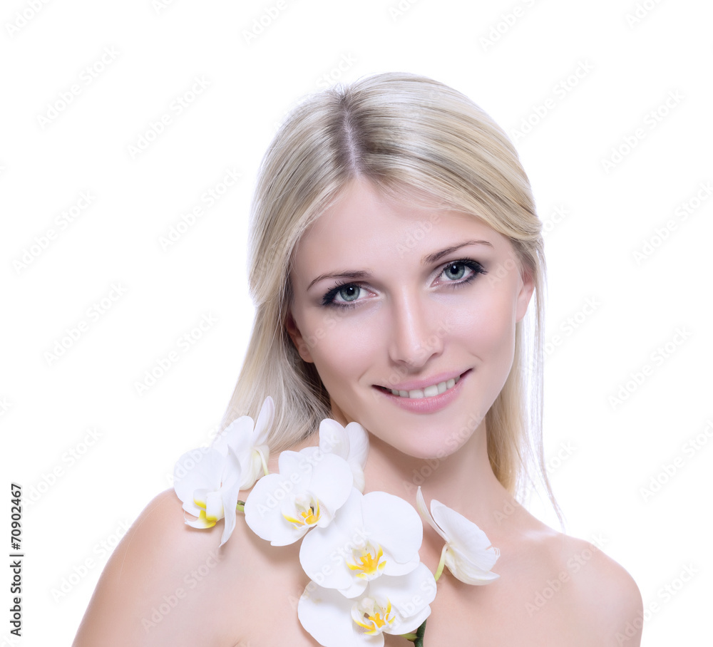 Adult woman with beautiful face. Skin care concept. Adult woman with beautiful face. Skin care concept.