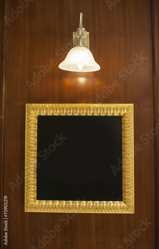 frame for your text illuminated lamp