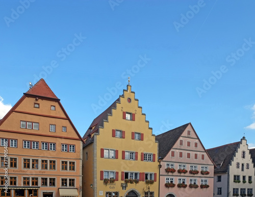 Hausfassaden in Rothenburg © Otto Durst