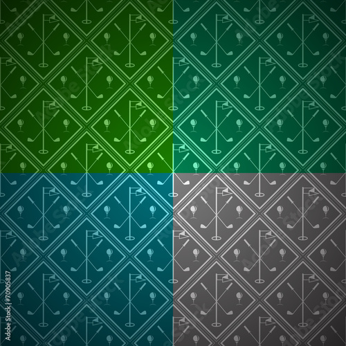 Seamless vector background for golf