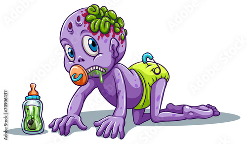 A baby zombie