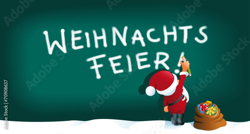 Santa sprüht Weihnachtsfeier