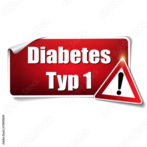 Diabetes Typ 1 Aufkleber