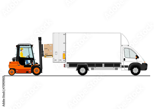 Dangers of working with a forklift truck.