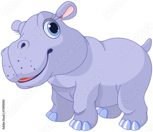 Cute hippo