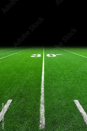 Football field with copy space