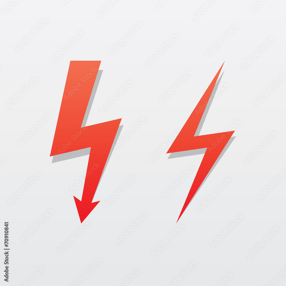 Lightning Bolt icon set Lightning Bolt icon set