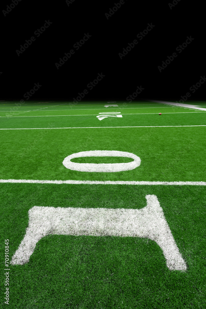 Obraz premium Football field with copy space