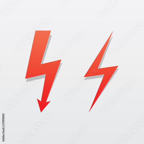 Lightning Bolt icon set