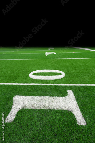 Football field with copy space