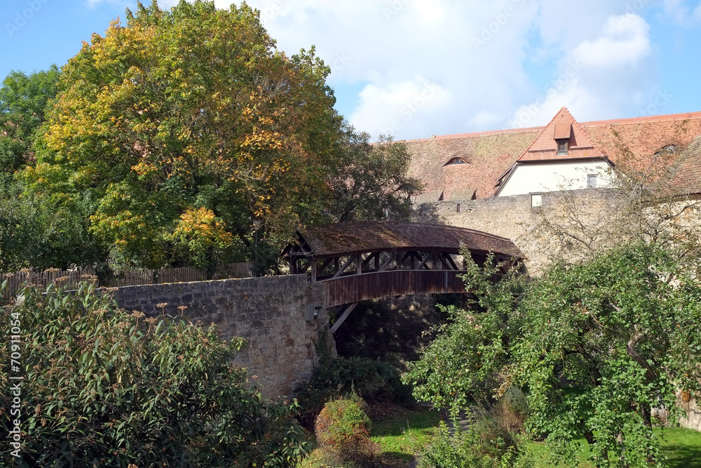Obraz premium Historisches Bauwerk in Rothenburg