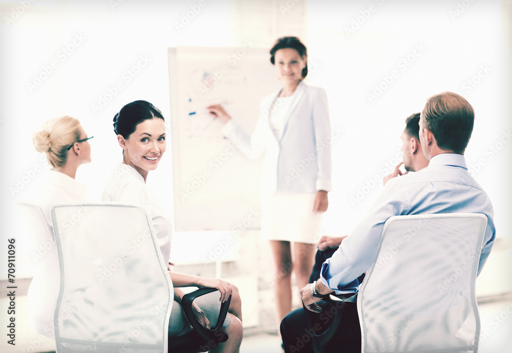 businesswoman on business meeting in office
