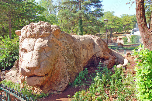 Stone lion, Ifrane, Morocco