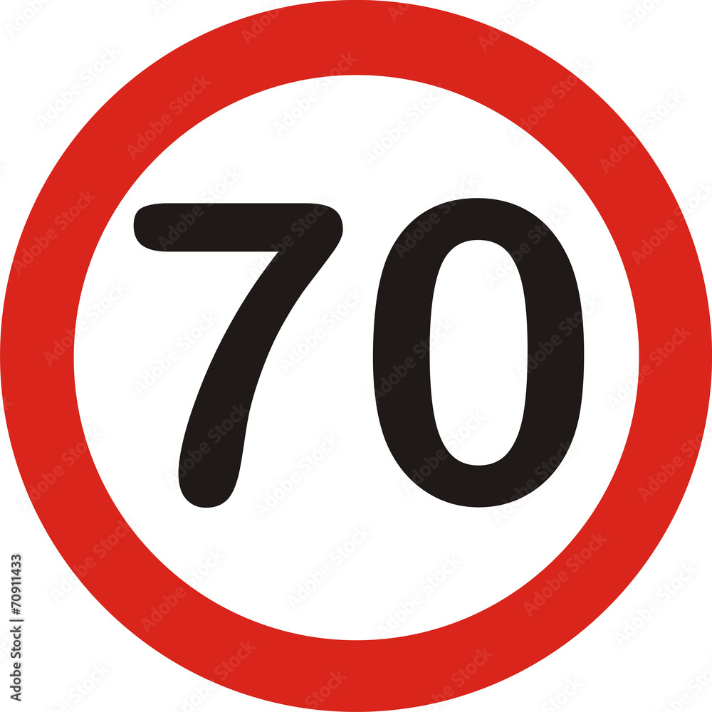 Verkehrszeichen, 70 Verkehrszeichen, 70