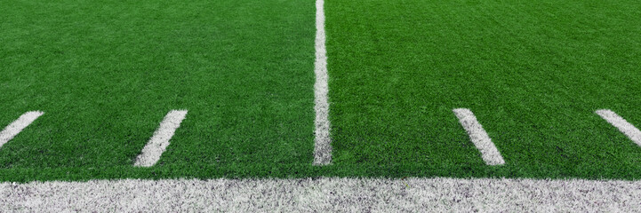 Football field with copy space