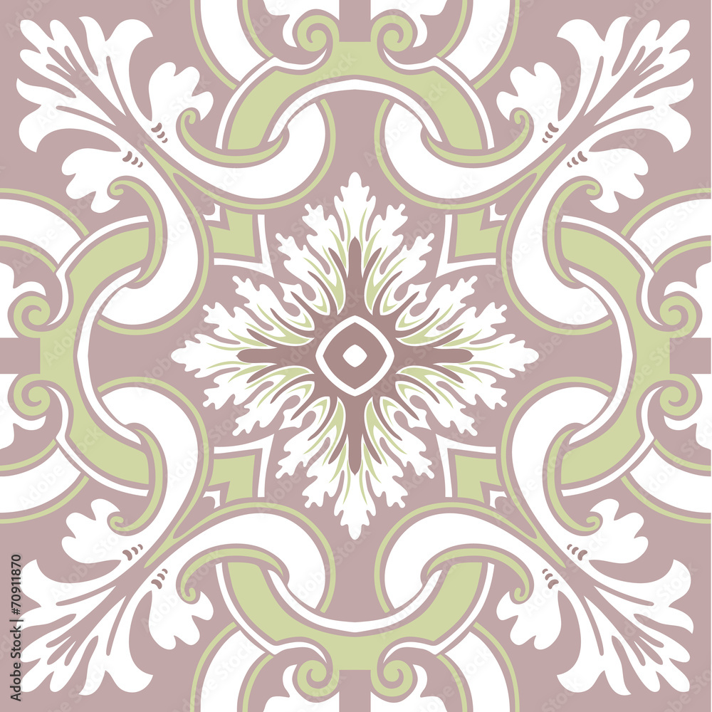 Seamless ornamental tile background