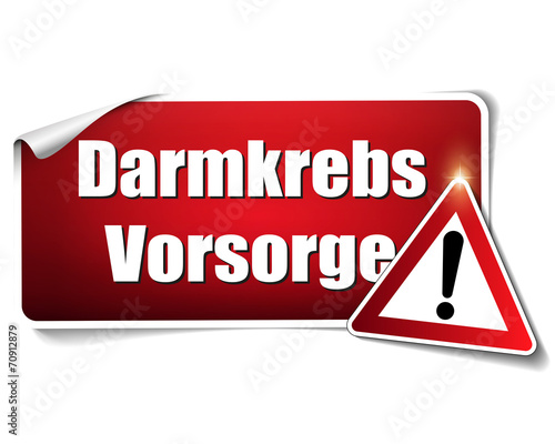 Darmkrebs Vorsorge, Aufkleber
