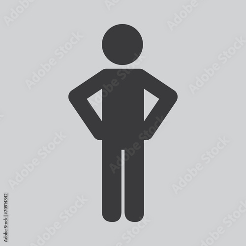 human silhouette design
