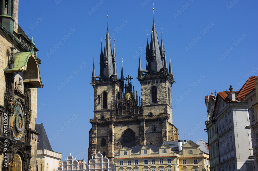 Fototapeta premium Teynkirche in Prague