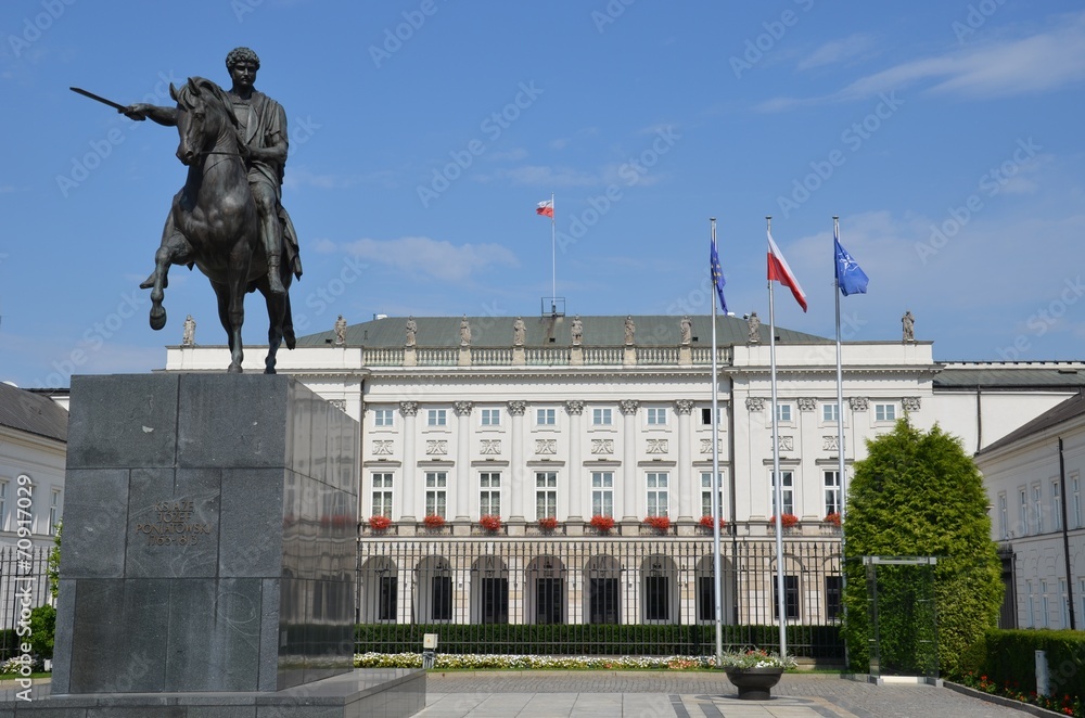 Fototapeta premium Palais présidentiel Varsovie Pologne Koniecpolski