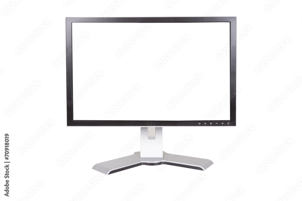 Large monitor on a white background Large monitor on a white background