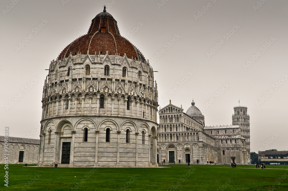 The Great Piazza Miracoli (Miracle Square) in Pisa