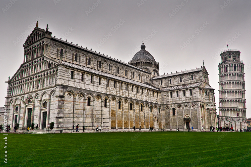 The Great Piazza Miracoli (Miracle Square) in Pisa