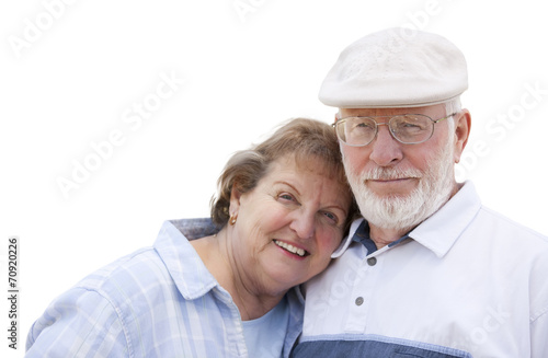 Happy Senior Couple Isolate...