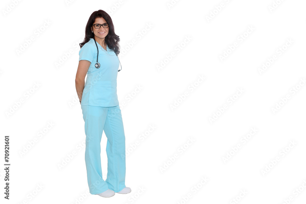 Standing Portrait of a Heath Care Professional, Nurse Standing Portrait of a Heath Care Professional, Nurse