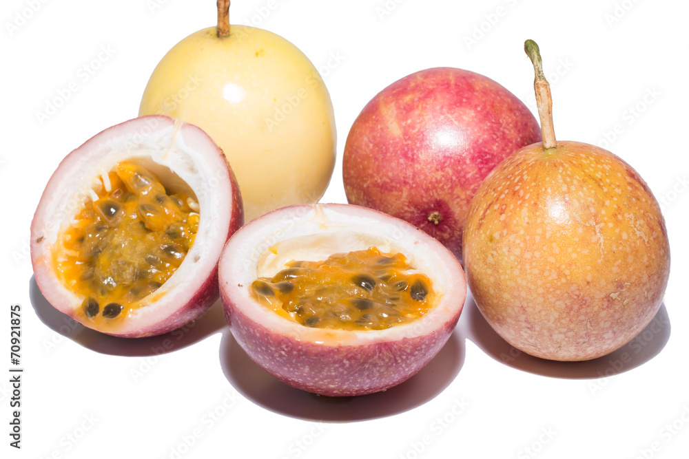 passion fruit isolate on white passion fruit isolate on white