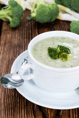 Portion of Broccoli Soup
