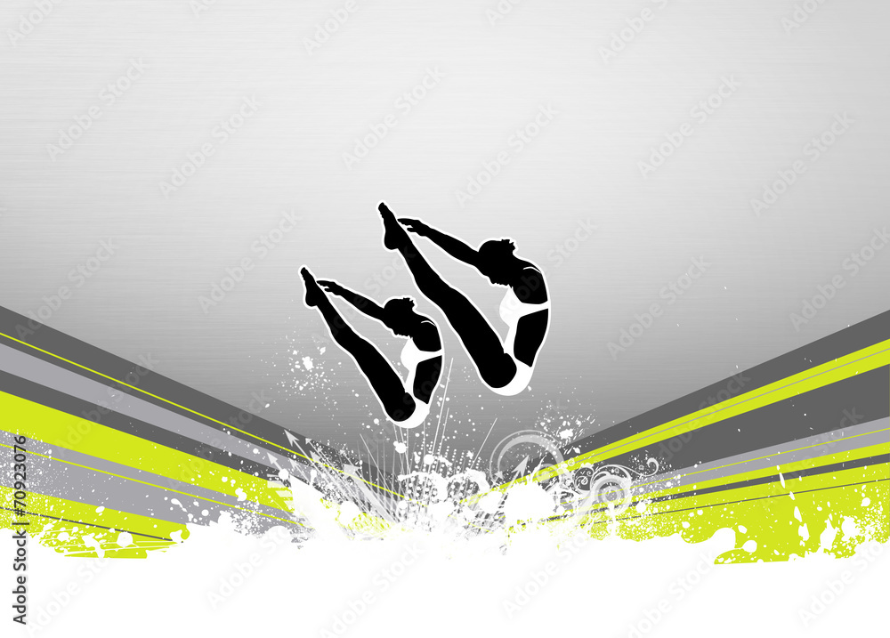 Fototapeta premium High diving background